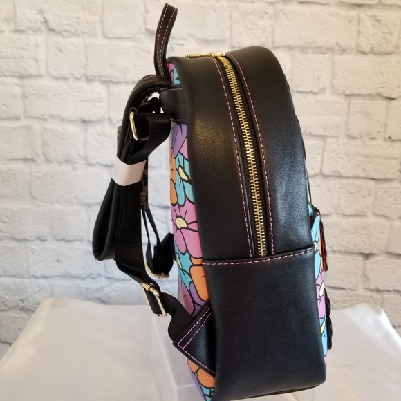 Loungefly Bambi Flower Floral Disney Mini Backpack Bag - Picture 7 of 16